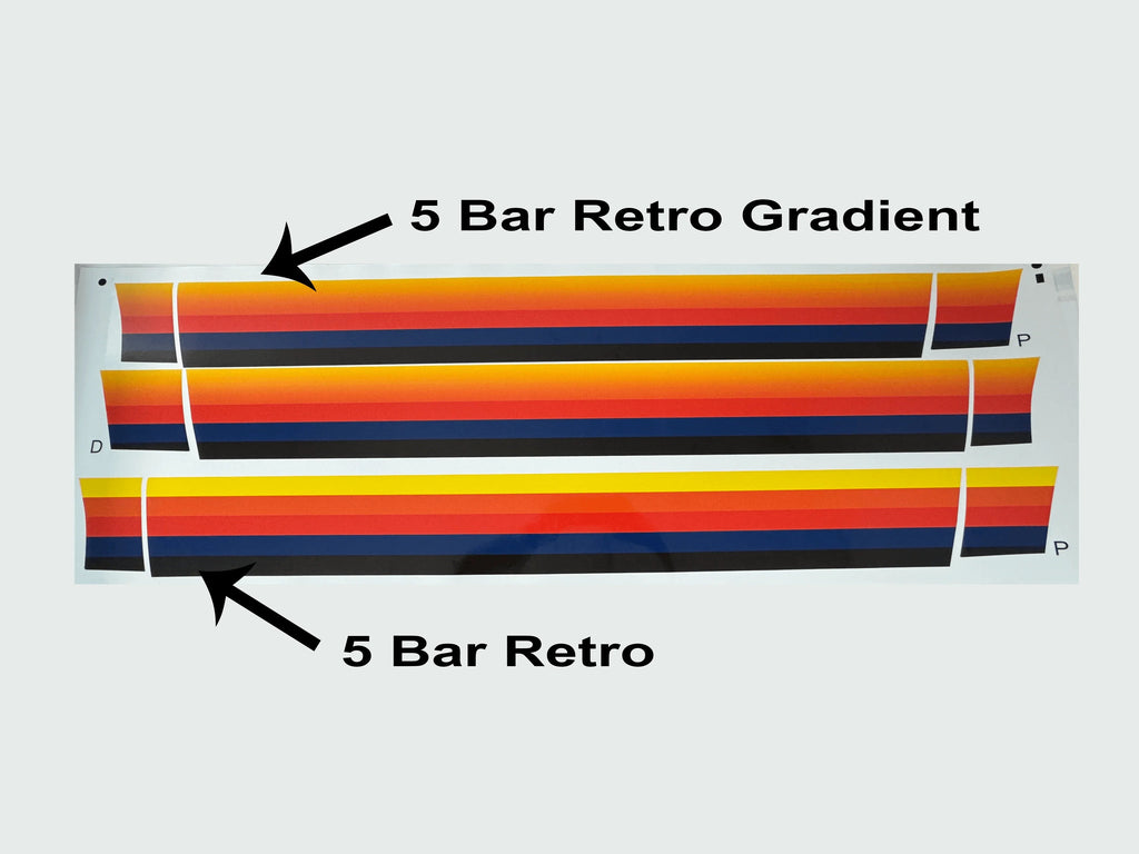 Retro Vintage Lower Door Protection - 2021+ Bronco StickerFab