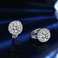 Moissanite D color s925 sterling silver earrings Vera Lux
