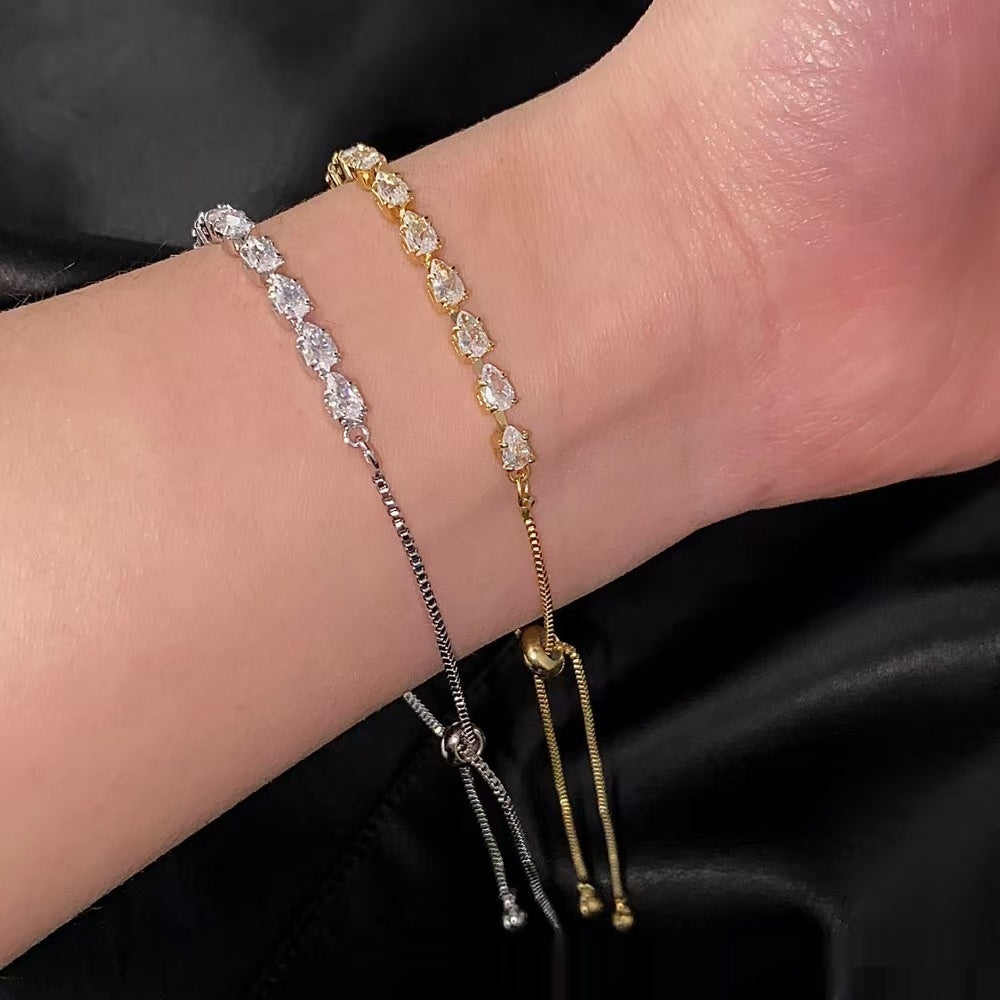 Delicate Zircon Adjustable Bracelet For Women Vera Lux