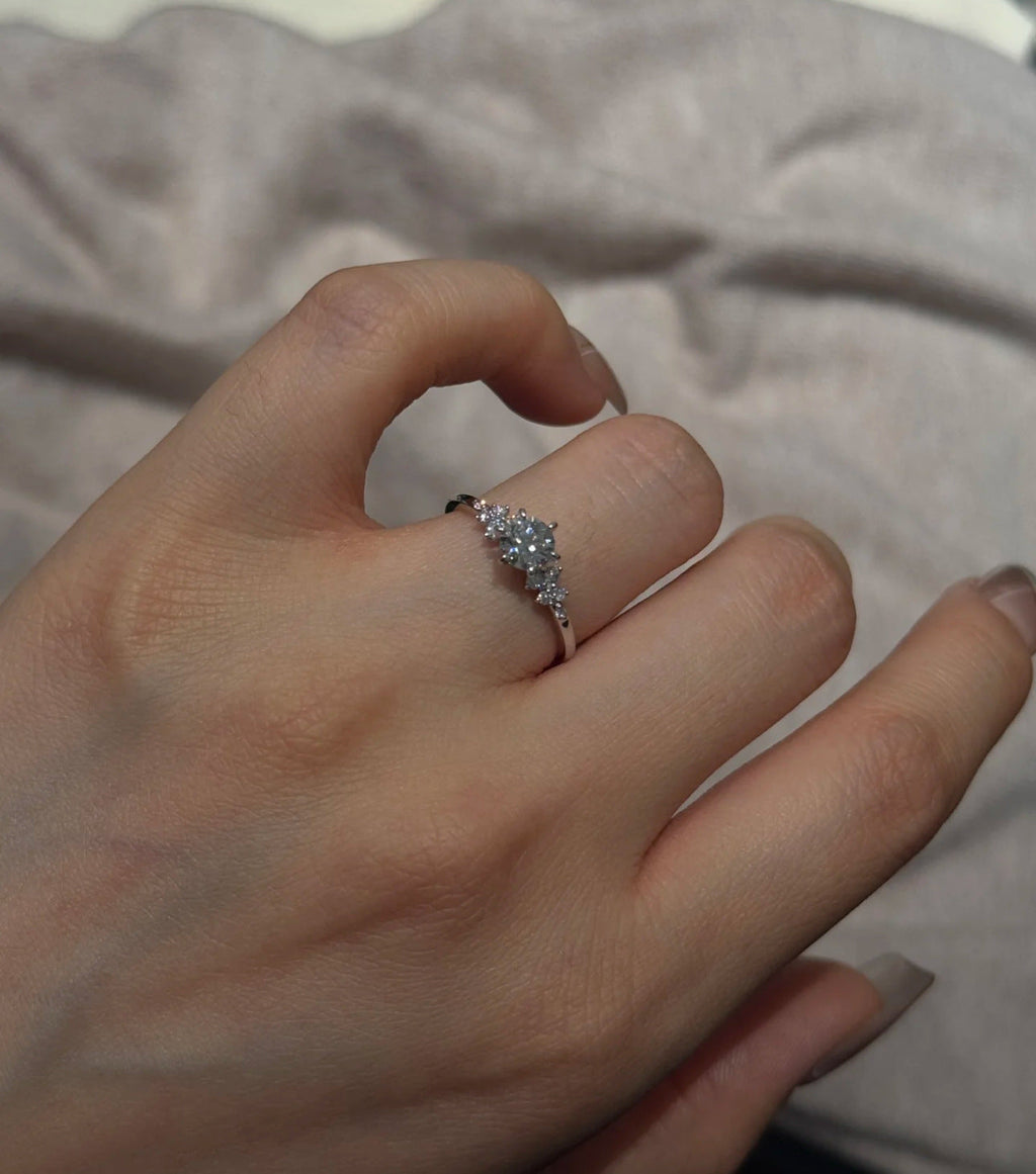 S925 Sterling Silver Berlin Love Letter Zircon Open Ring For Women, Luxury Shiny Zircon, Elegant & Versatile Commute Ring Vera Lux