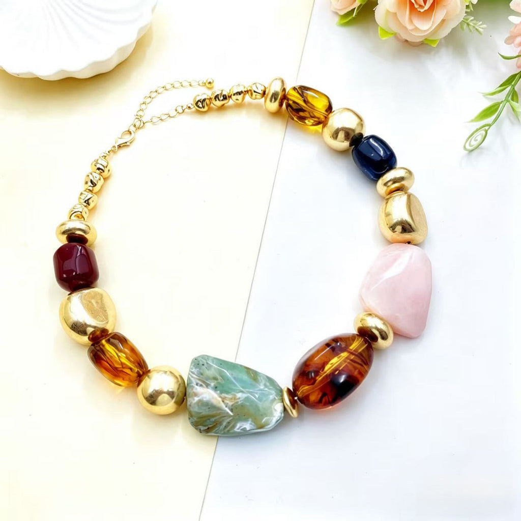 Irregular Acrylic Statement Necklace Collection Vera Lux