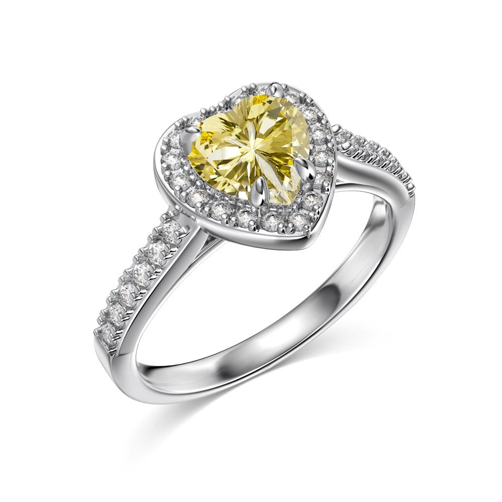 12 Zodiac Colorful Zircon Silver Ring For Women Vera Lux