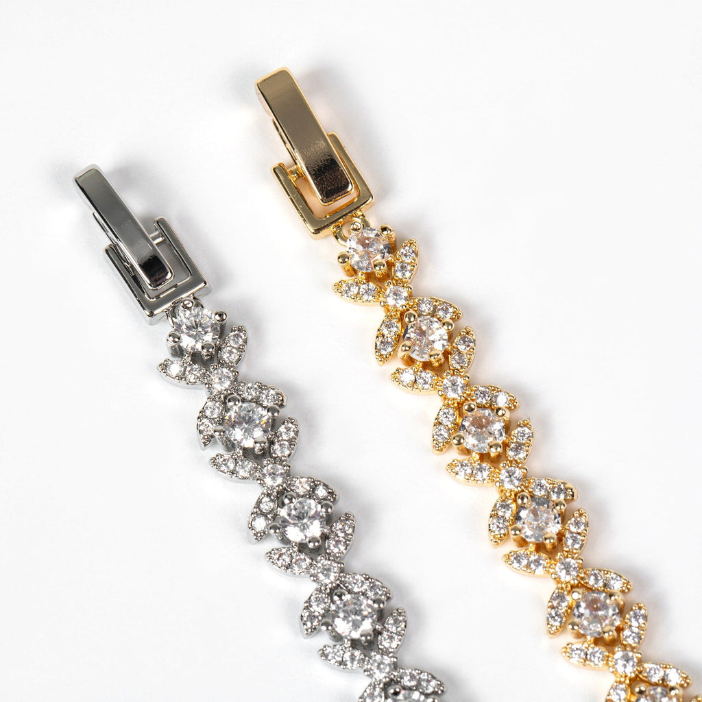 Small Cross Cubic Zirconia Bracelet Vera Lux