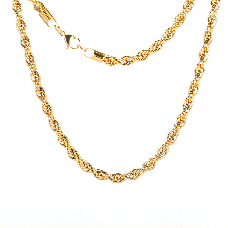 Versatile Stainless Steel Twisted Chain Vera Lux