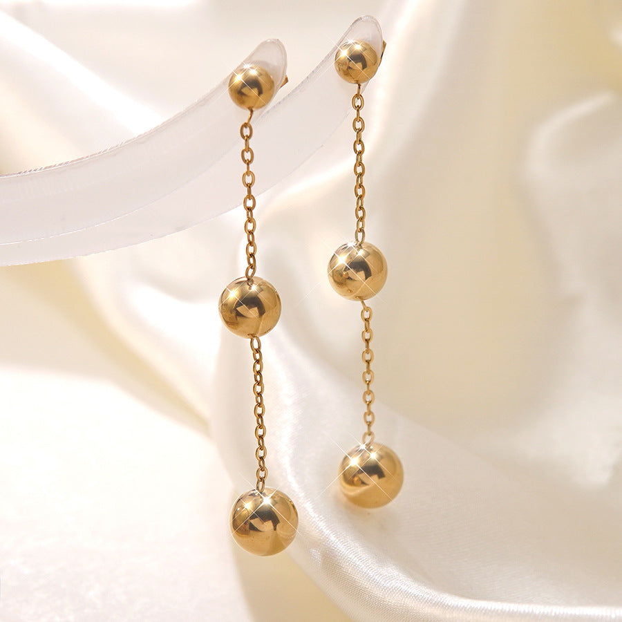 Versatile 18k Gold-Plated Tassel Earrings For Women Vera Lux