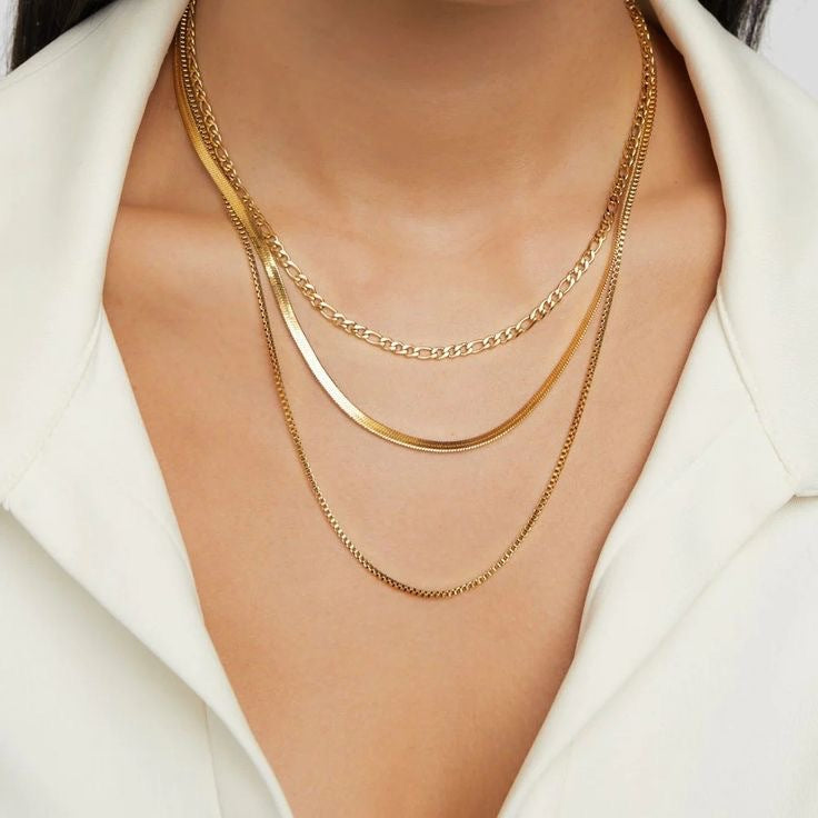 Copper-plated 18k Gold DIY Hip-hop All-match Chain Necklace Vera Lux