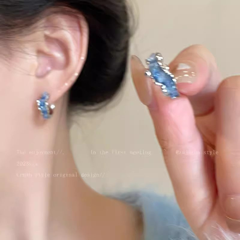 Elegant Bow Cat Eye Stone Drop Earrings For Women, Dainty Gold Plated Crystal Tassel Stud Earrings, Cute Sweet Birthday Jewelry Gift Vera Lux