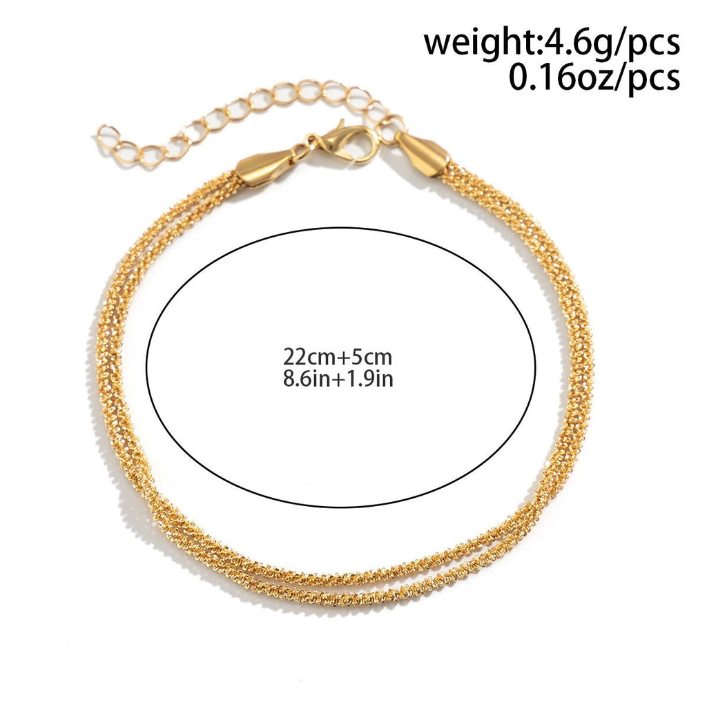 Sparkling naked chain multi-layer wrapped chain Vera Lux