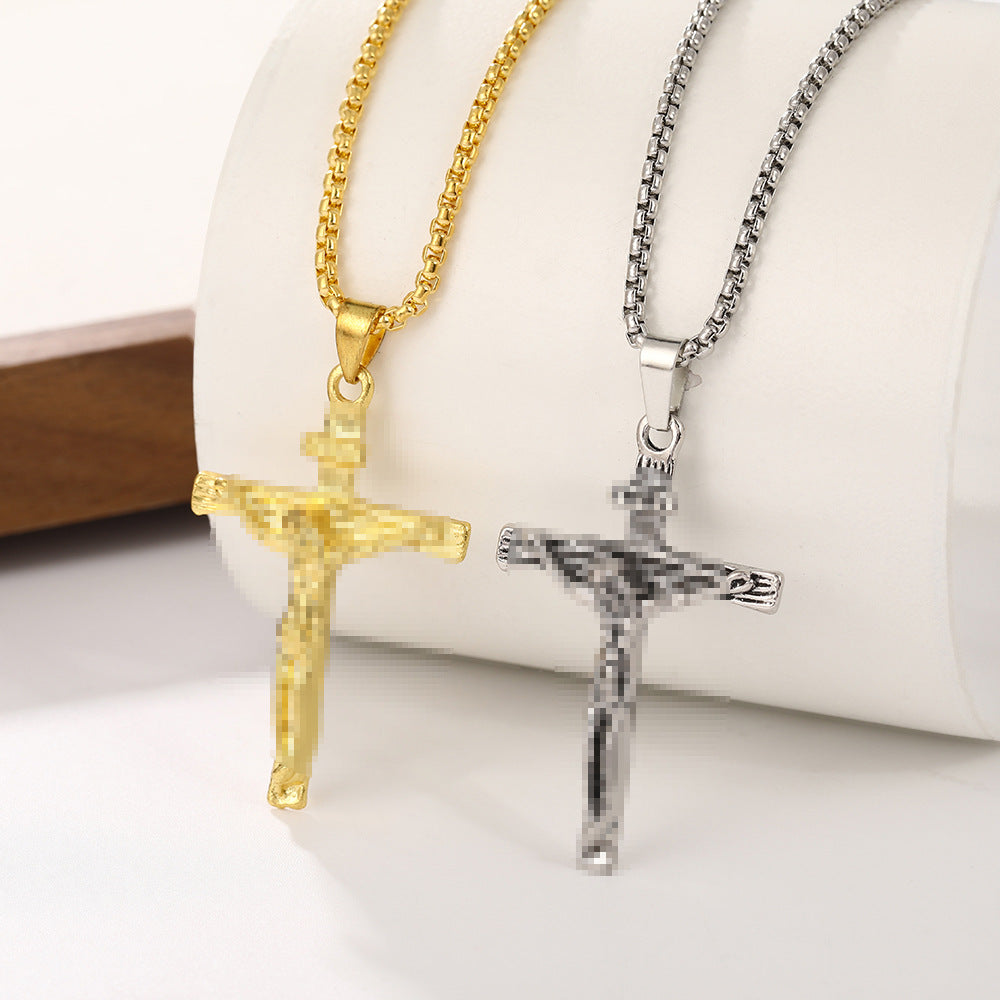 Unisex Cross Necklace Made Of Zinc Alloy Vera Lux