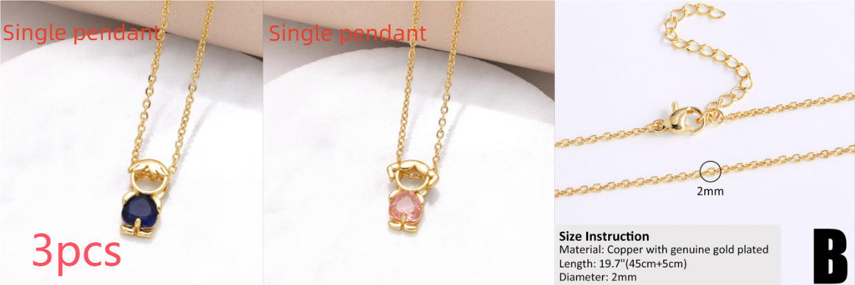 Copper-plated 18k Gold DIY Hip-hop All-match Chain Necklace Vera Lux