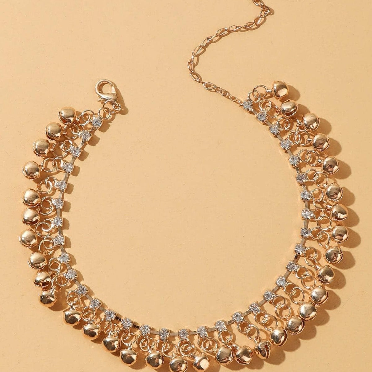 Diamond-encrusted Womens Beach Chain Anklet Vera Lux