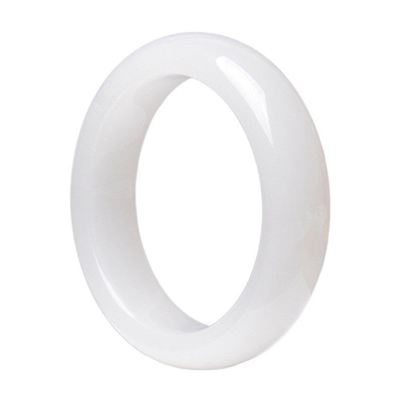 Natural Xinjiang Mutton-fat Grade White Jade Bracelet, Hetian Vera Lux