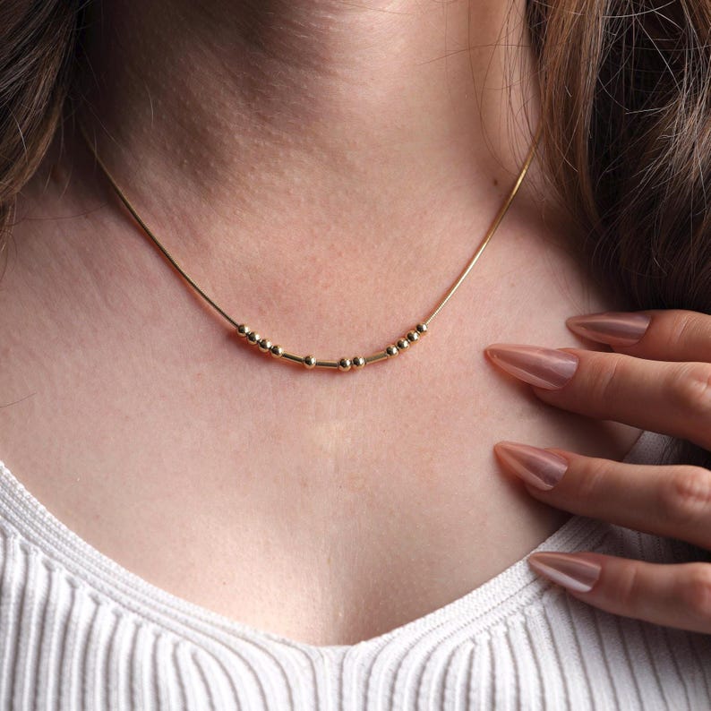 Customized Morse Code Name Necklace Vera Lux