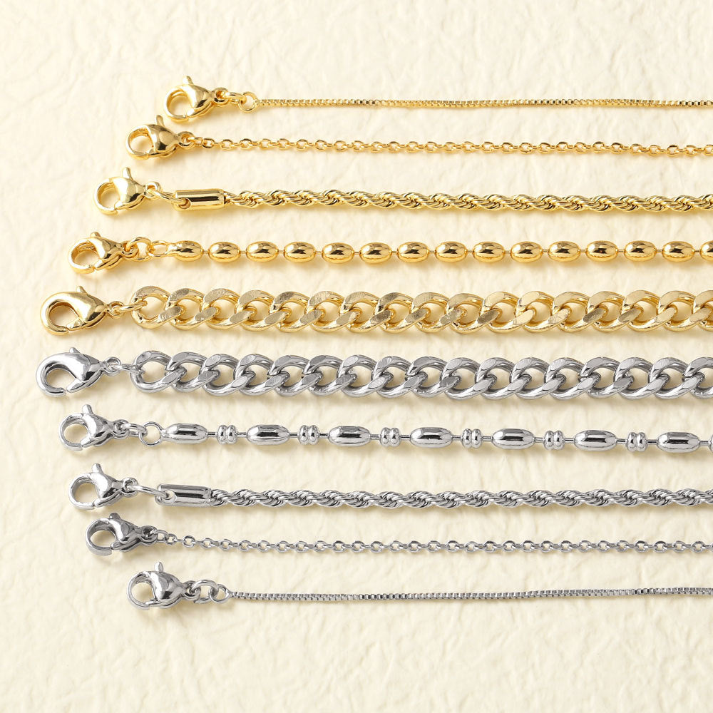 Copper-plated 18k Gold DIY Hip-hop All-match Chain Necklace Vera Lux