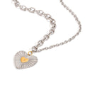 Heart with texture design exquisite fashion necklace Vera Lux