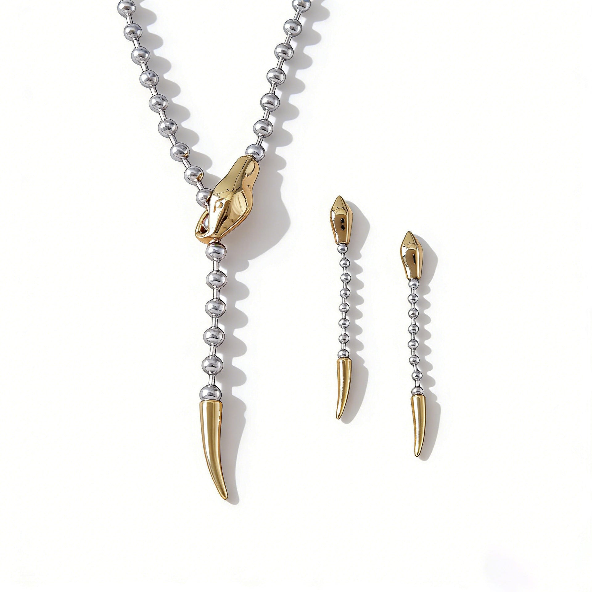Snake Y Necklace and Earring Set Vera Lux