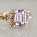 New Diamond Two Tone Square Princess Ring Vera Lux