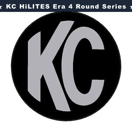 KC HiLITES Era 4 ROUND Series Light Cover Overlays - Universal StickerFab