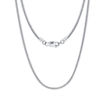 925 Sterling Silver Elegant  Snake Chain Necklace with Secure Lobster Clasp Vera Lux