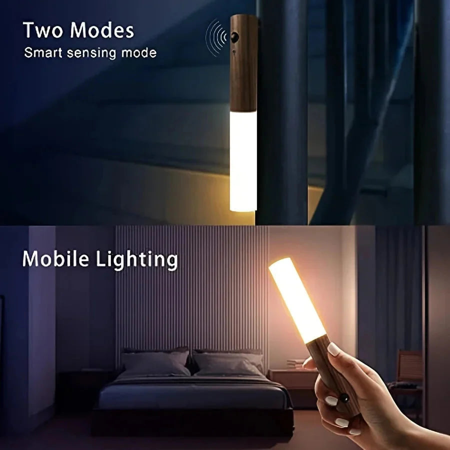 Intelligent Human Body Induction LED Night Light – Rechargeable Wall Light for Corridor, Cabinet, and Toilet My Store