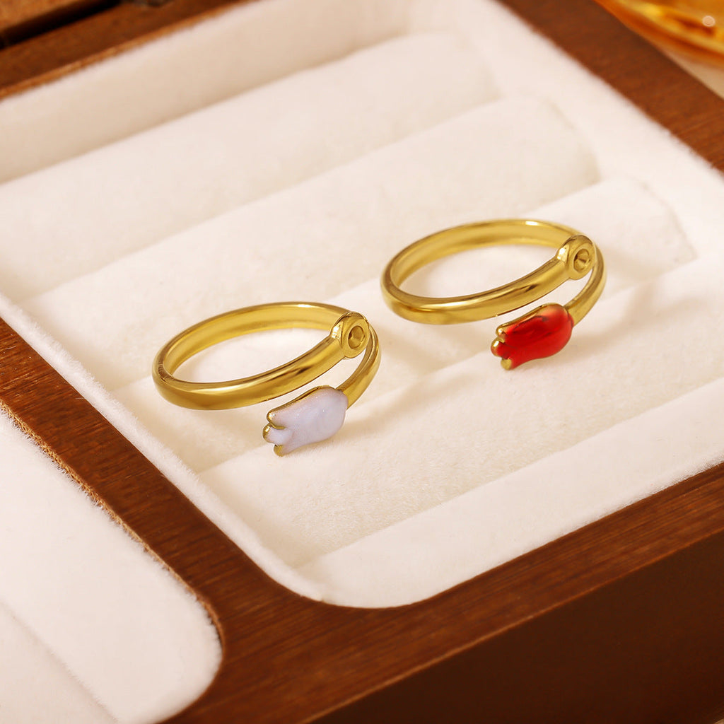 Simple & Unique Flower CZ Ring, Niche Design, Elegant & Personalized, Light Luxury, Exquisite, Versatile & Fashionable Stackable Ring Vera Lux