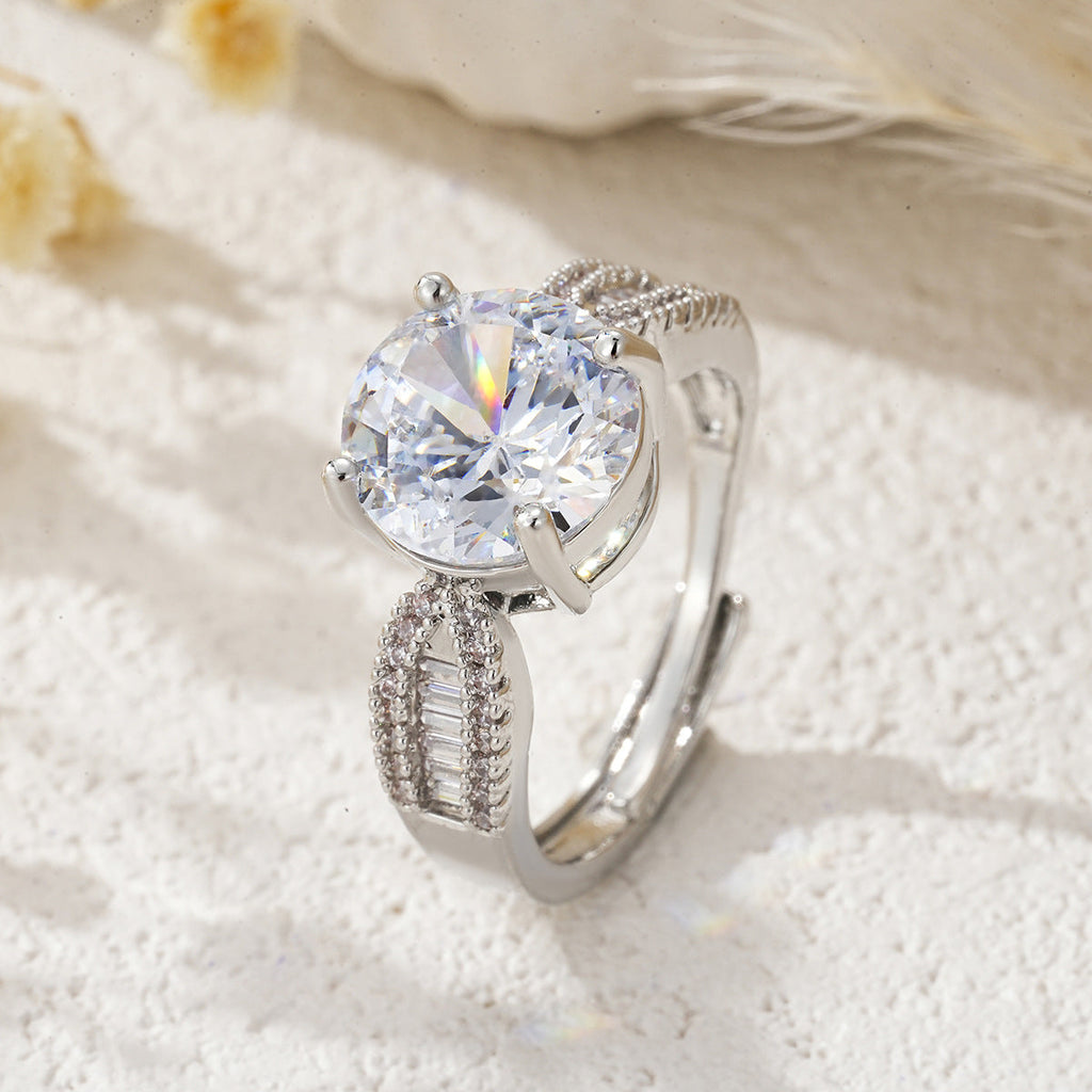 Women's Open Ring With Colorful Zircon Vera Lux
