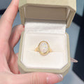 Colorful White Onyx Adjustable Ring For Women Vera Lux