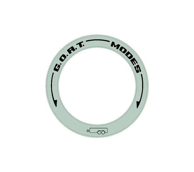 Drive Mode to GOAT Mode Dial Ring Overlay - 2024+ Ranger StickerFab