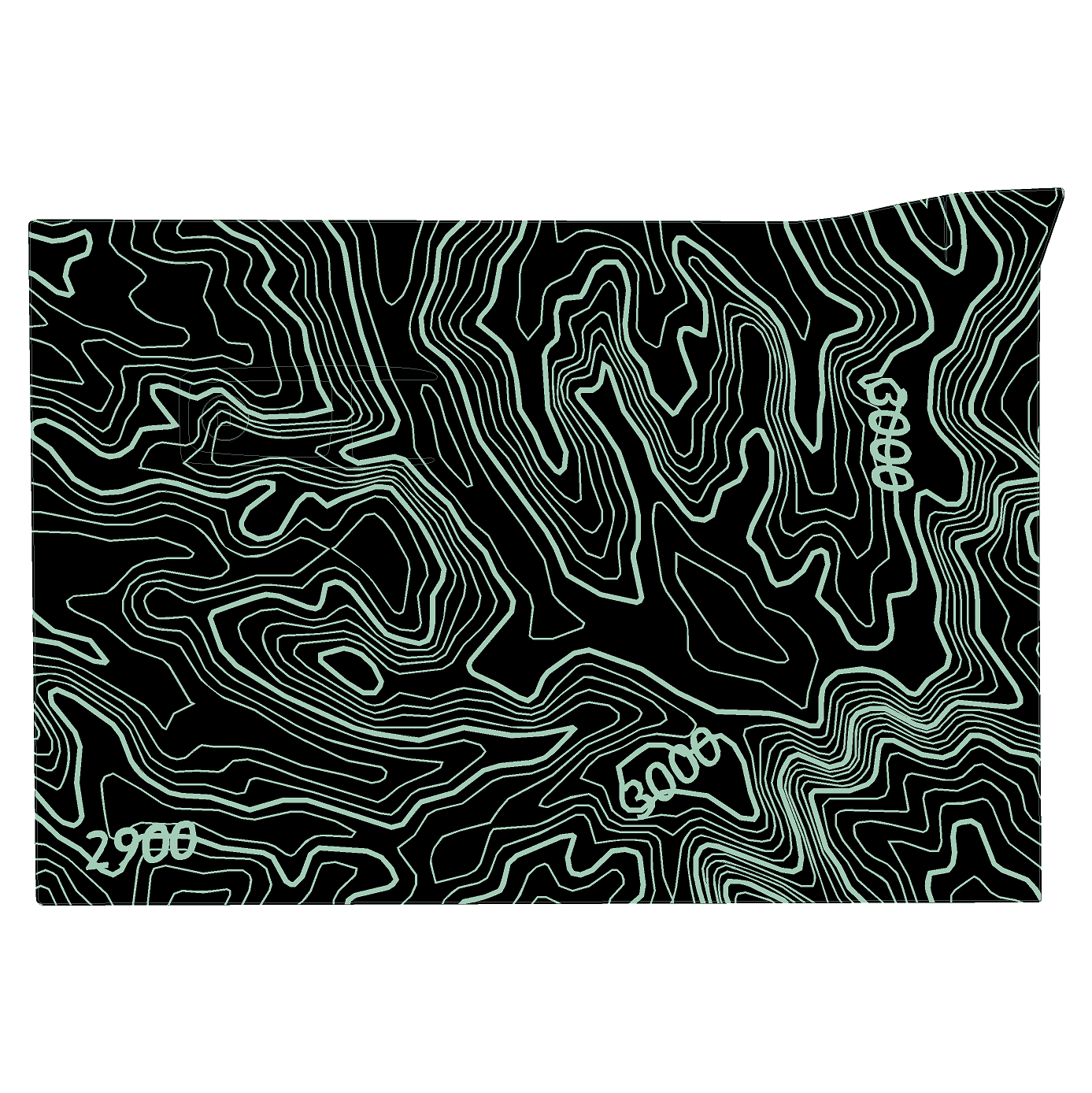 Topo Glovebox Overlay Kit (Printed Series) - 2021+ Bronco StickerFab