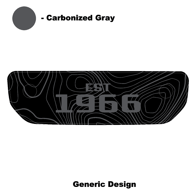 1966 Topographic Shifter Plate (Printed Series + Acrylic) - 2021+ Bronco StickerFab