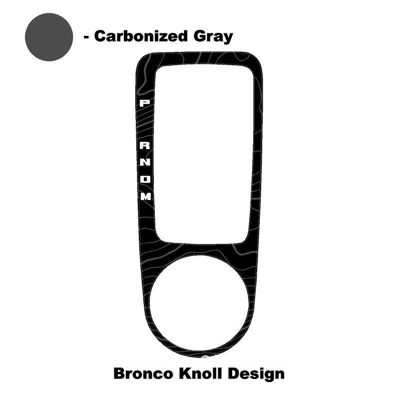 Topo Automatic Shifter Overlay (Printed Series) - 2021+ Bronco Automatic StickerFab