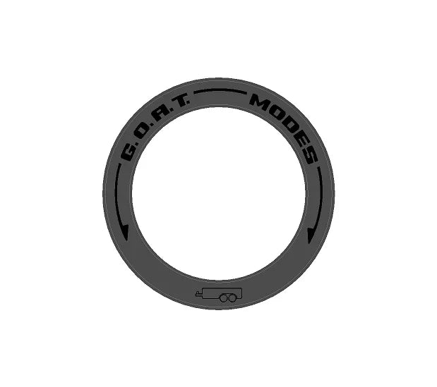 Drive Mode to GOAT Mode Dial Ring Overlay - 2024+ Ranger StickerFab