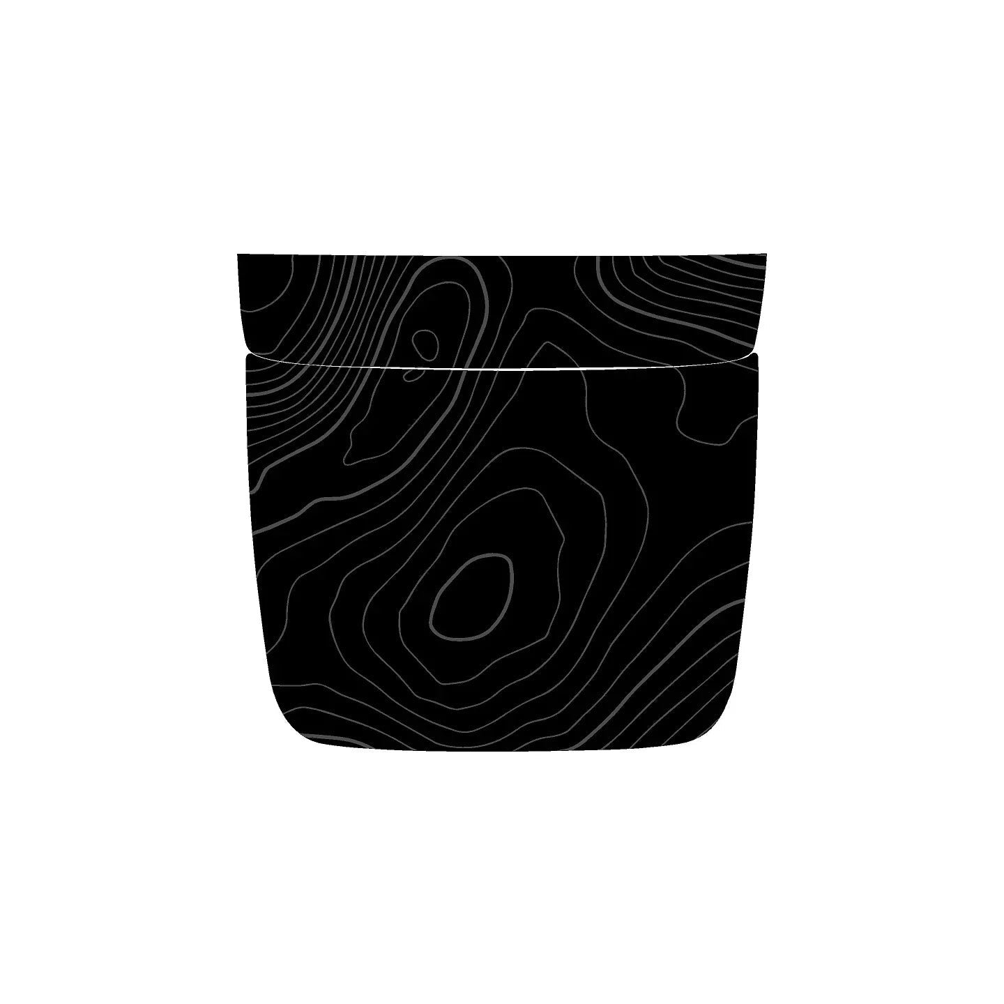 Topographic Rear Center Console Panel Protection - 2024+ Land Cruiser StickerFab