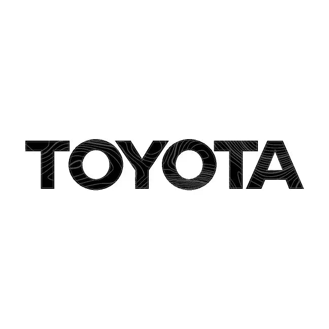 "TOYOTA" Topo Front Grille Emblem Kit - 2024+ Land Cruiser  / 07-14 FJ Cruiser StickerFab