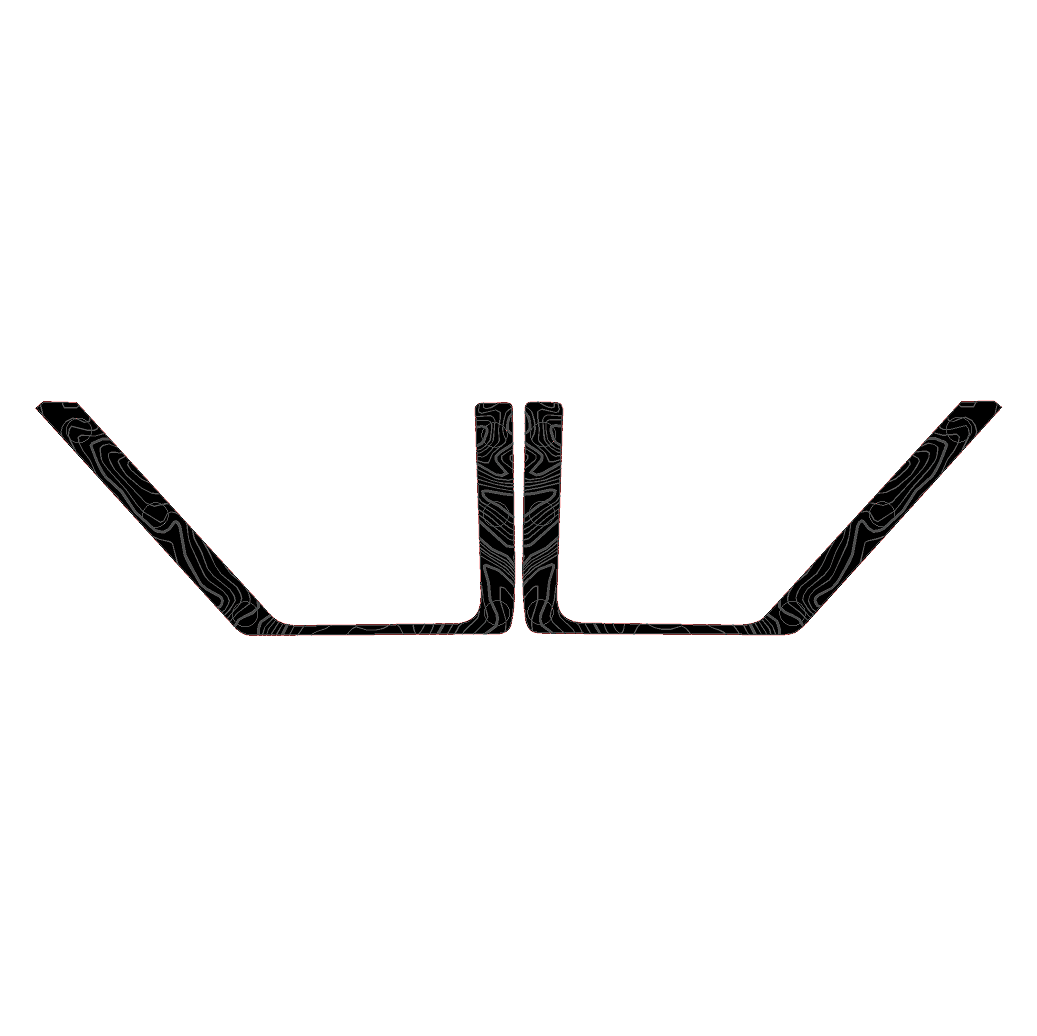 Topo Rear Door Net Trim Overlay Kit (Printed Series) - 2021+ Bronco StickerFab