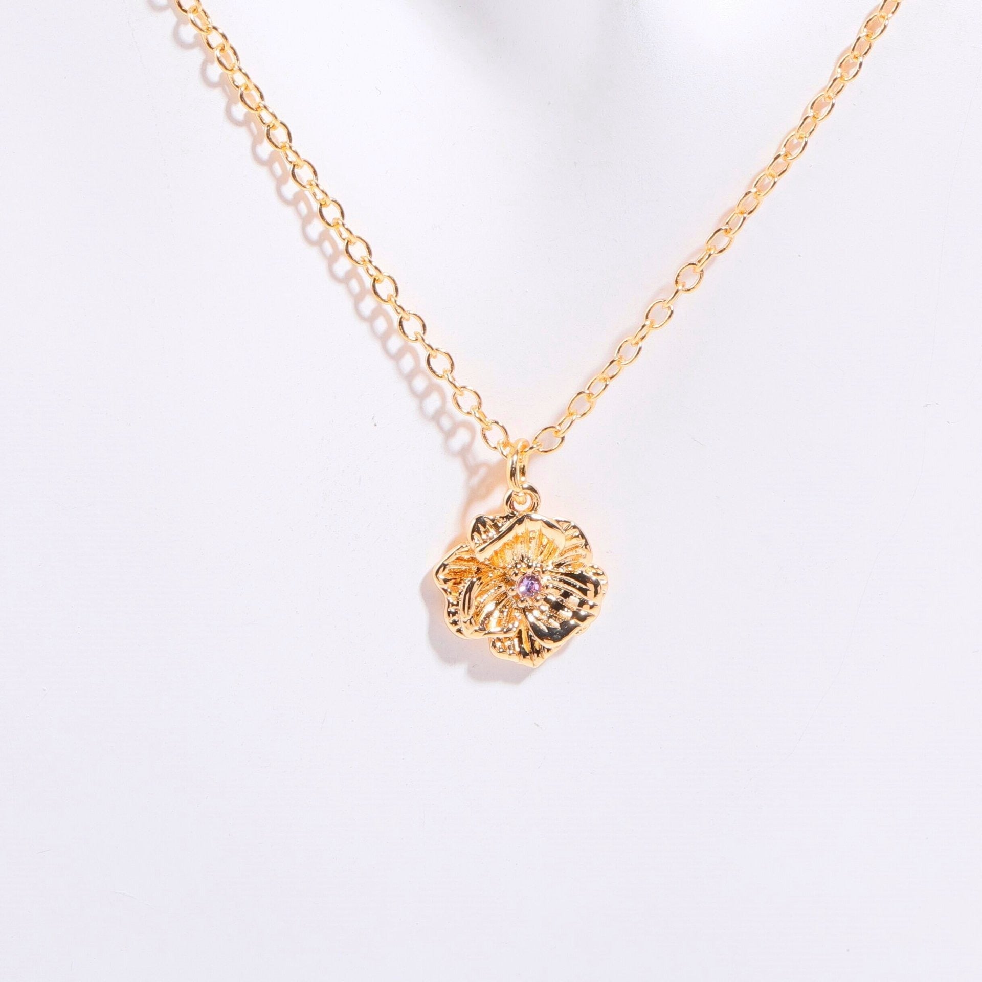 18 Gold December Birth Flower Bracelet Vera Lux