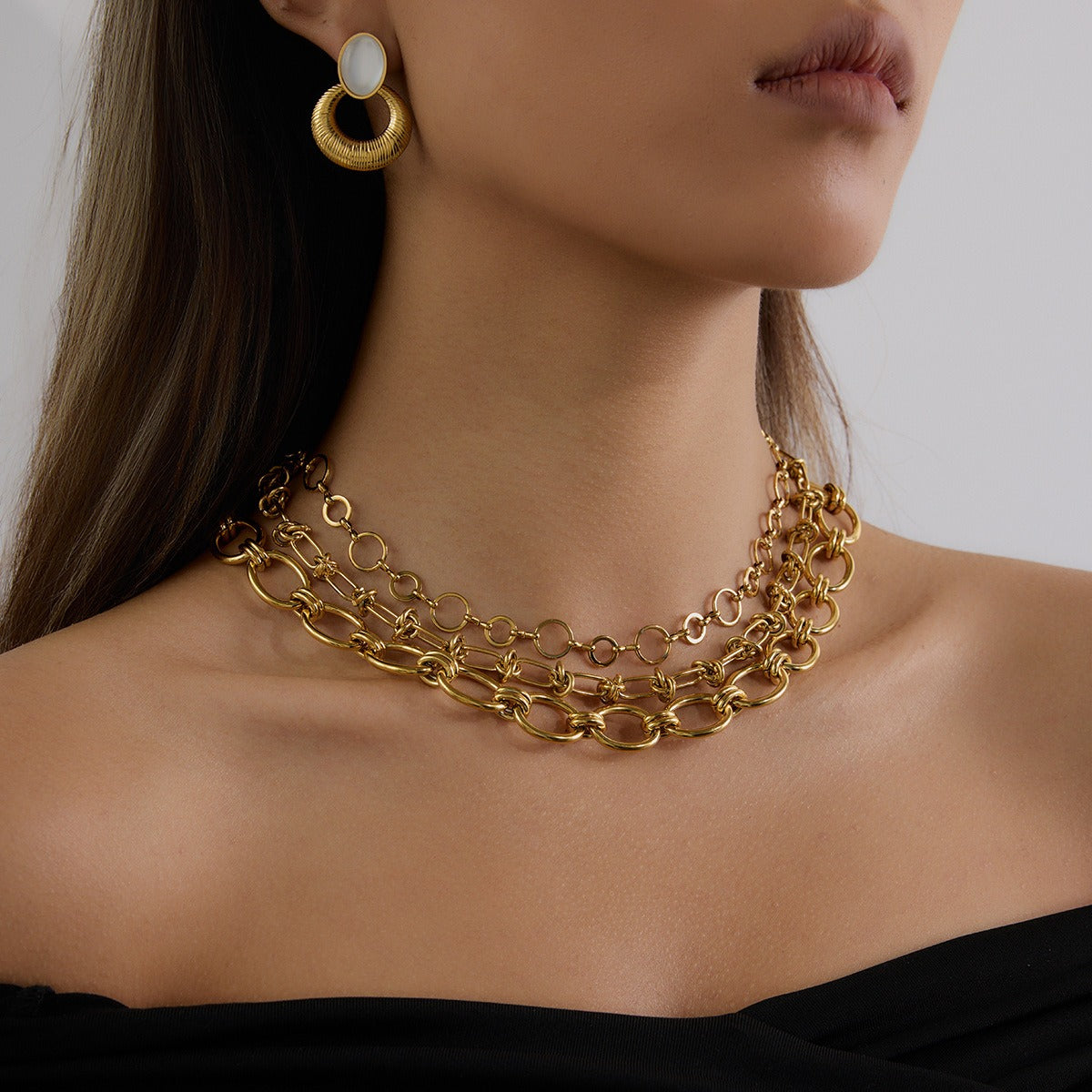 18K gold chain design simple and elegant necklace Vera Lux