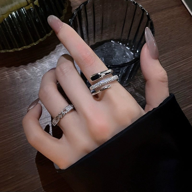 Light Luxury Niche Design Open Ring For Women, Fashionable And Unique Internet Celebrity Exquisite Index Finger Ring Vera Lux