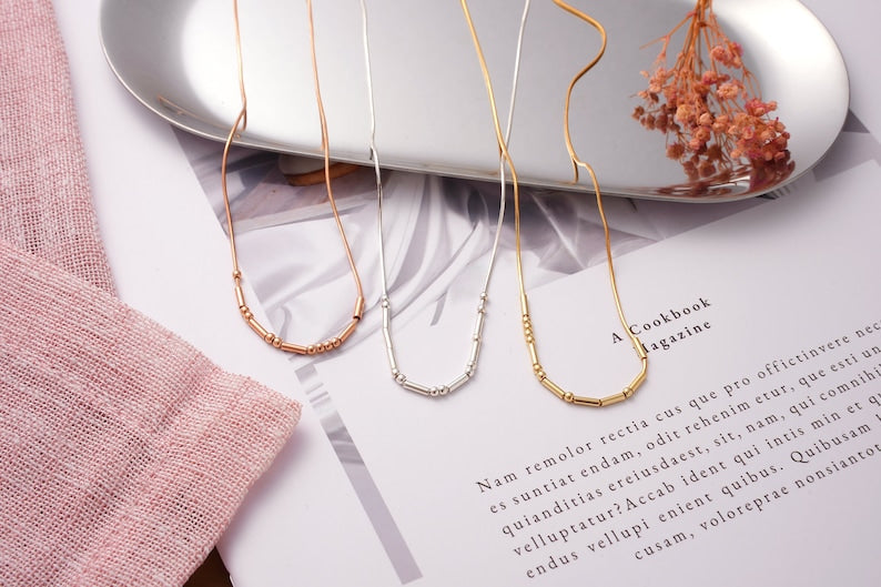 Morse Code Custom Name Necklace Vera Lux
