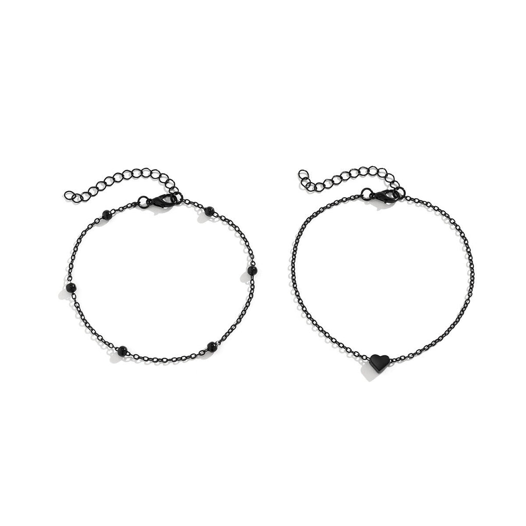 Light luxury fashion imitation pearl heart anklet Vera Lux