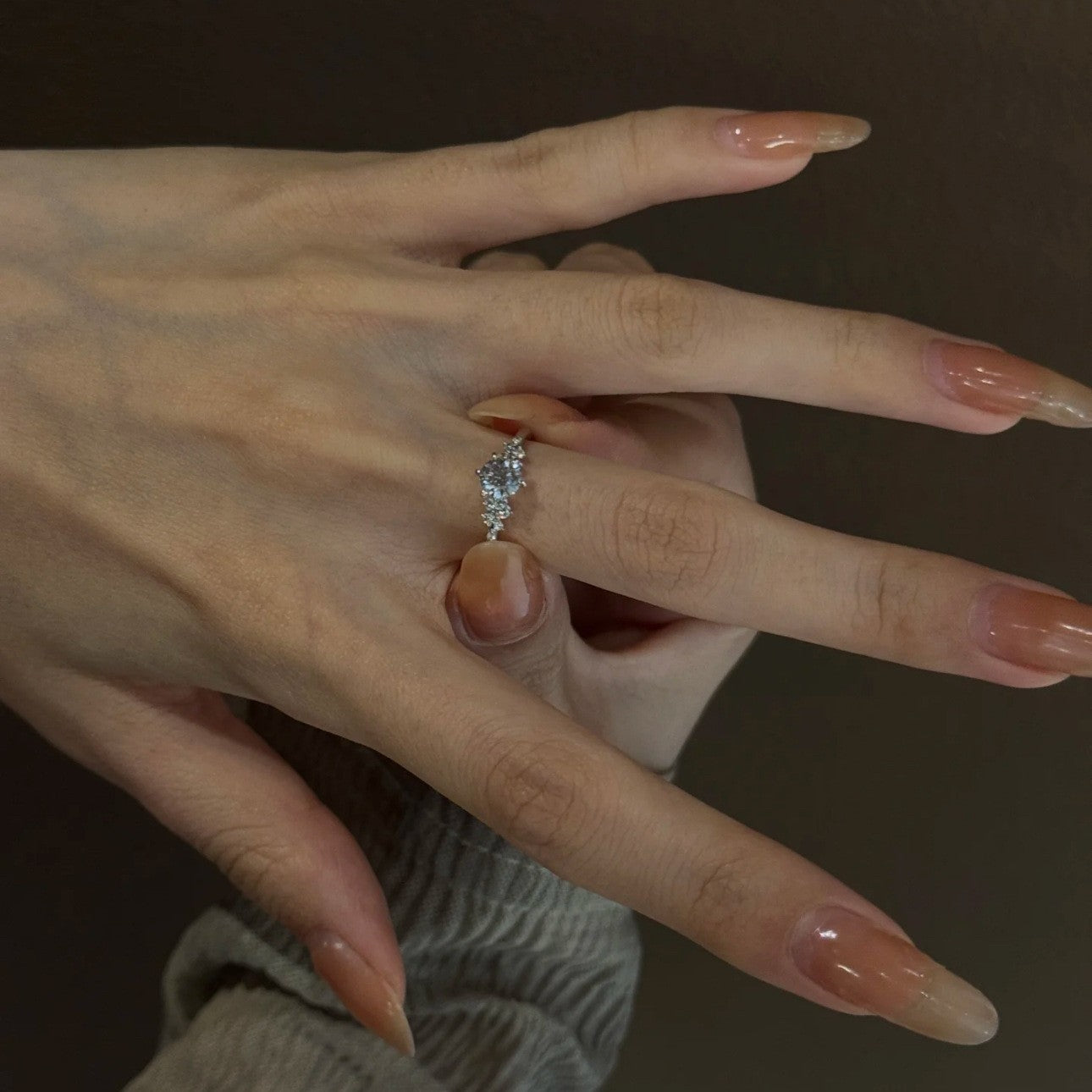 S925 Sterling Silver Berlin Love Letter Zircon Open Ring For Women, Luxury Shiny Zircon, Elegant & Versatile Commute Ring Vera Lux