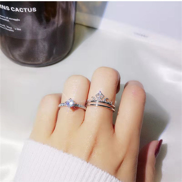 Two-Piece Detachable Double-Layer Combination Drill Opening Crown Ring Vera Lux