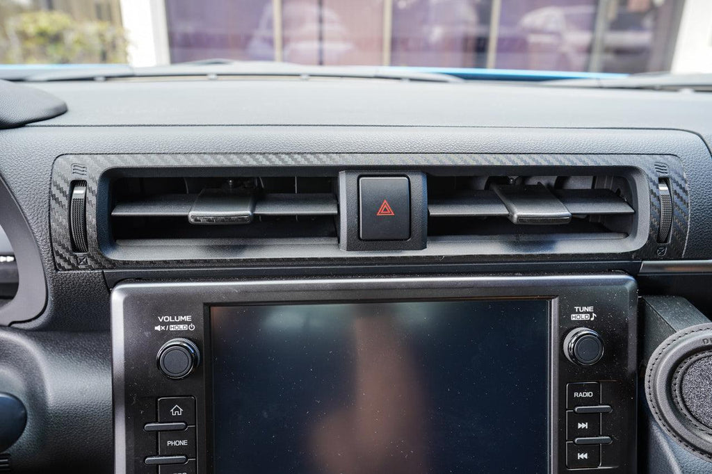 Center AC Vent Trim 3D Carbon Overlays - 2022+ BRZ / GR86 StickerFab