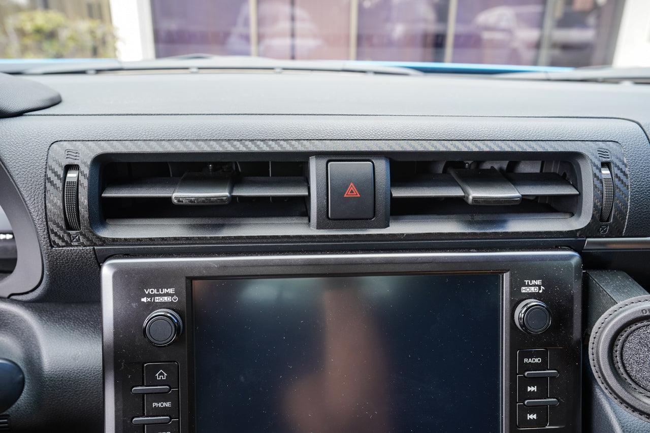 Center AC Vent Trim 3D Carbon Overlays - 2022+ BRZ / GR86 StickerFab