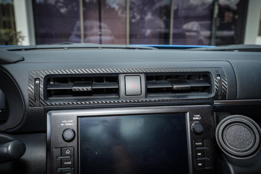 Center AC Vent Trim 3D Carbon Overlays - 2022+ BRZ / GR86 StickerFab
