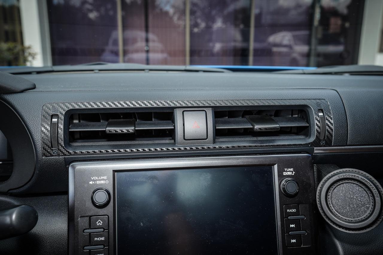 Center AC Vent Trim 3D Carbon Overlays - 2022+ BRZ / GR86 StickerFab