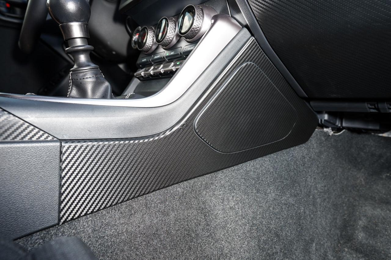 Center Console Side Trim Protector 3D Carbon Overlays - 2022 BRZ / GR86 StickerFab