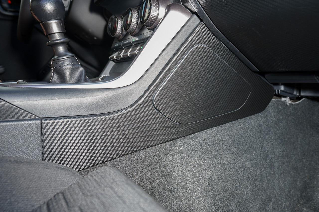 Center Console Side Trim Protector 3D Carbon Overlays - 2022 BRZ / GR86 StickerFab