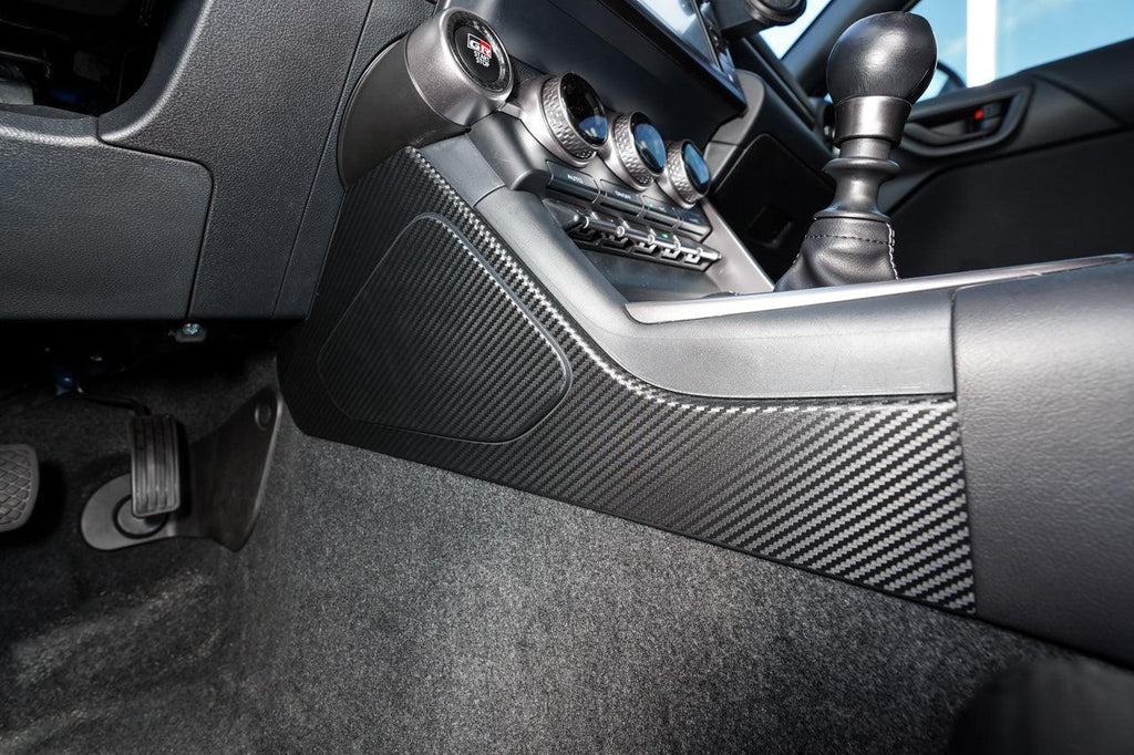 Center Console Side Trim Protector 3D Carbon Overlays - 2022 BRZ / GR86 StickerFab