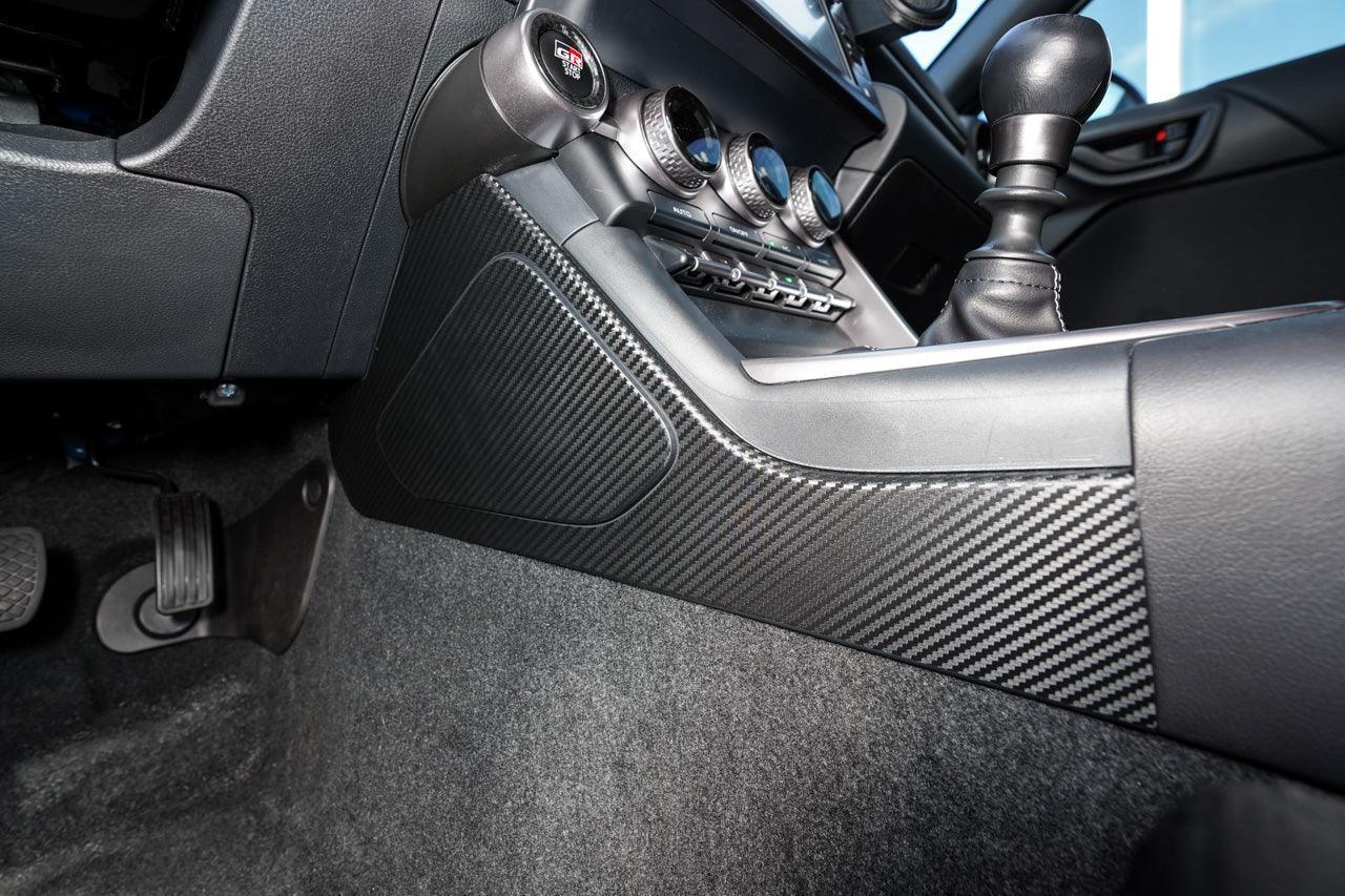 Center Console Side Trim Protector 3D Carbon Overlays - 2022 BRZ / GR86 StickerFab